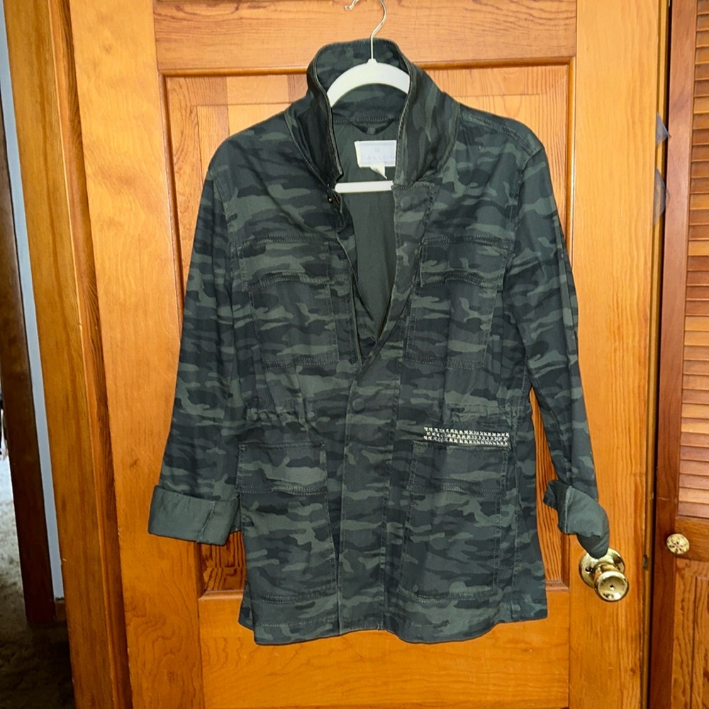 Caslon camo army green jacket